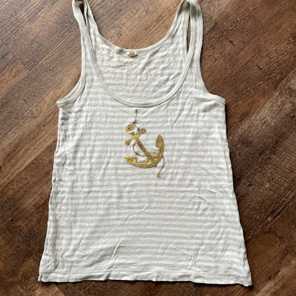 J.Crew Sequin Anchor Tank